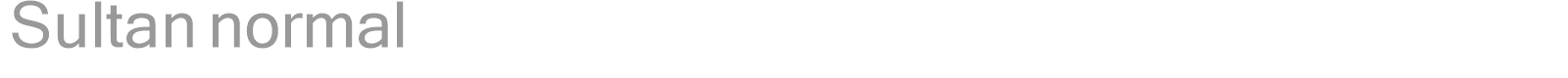 Sultan normal font preview